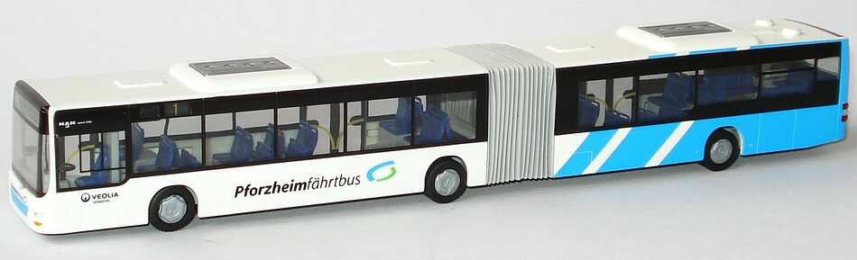 Foto 1:87 MAN Lion´s City G SVP Stadtwerke Pforzheim, Pforzheim fährt Bus Rietze 66245