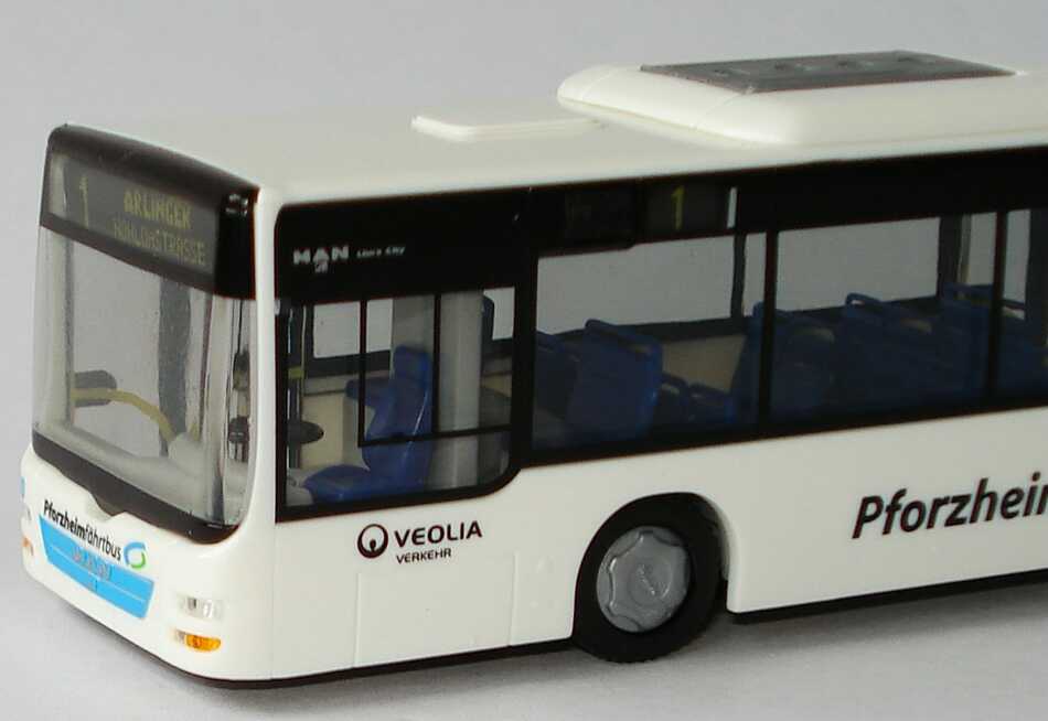 Foto 1:87 MAN Lion´s City G SVP Stadtwerke Pforzheim, Pforzheim fährt Bus Rietze 66245