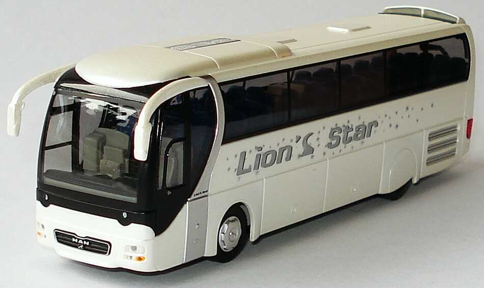 Foto 1:87 MAN Lion´s Coach Lion´s Star perlmuttweiß-met. Werbemodell Rietze 09.38069-0214