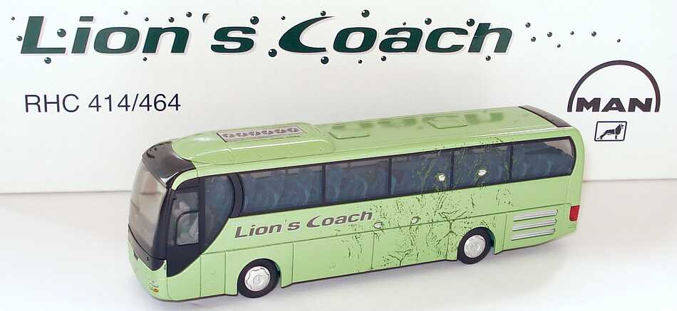 Foto 1:87 MAN Lion´s Coach RHC 414/464 Lion´s Coach grün-met. Werbemodell Rietze