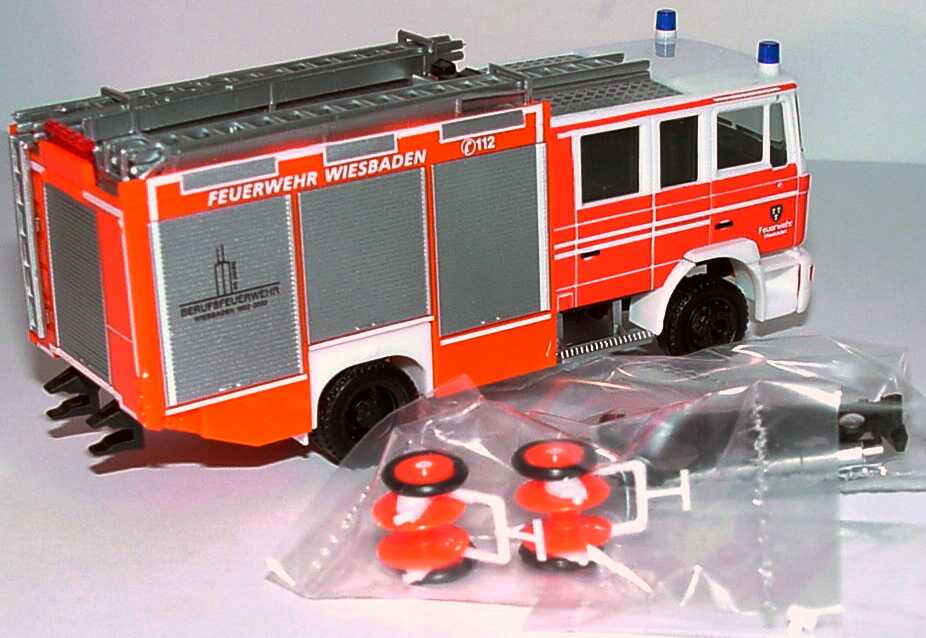 Foto 1:87 MAN M2000 Evo LF 20/16 Berufsfeuerwehr Wiesbaden tagesleuchtrot herpa 046534