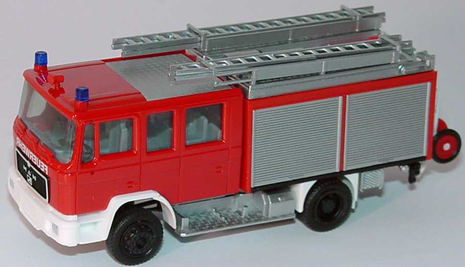 Foto 1:87 MAN M90 LF 16 Feuerwehr rot herpa 041447