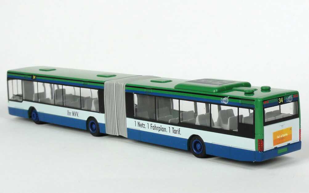 Foto 1:87 MAN NG Ihr MVV. 1 Netz. 1 Fahrplan. 1 Tarif. (Linie 34, Gräfeling, Finkenstraße) Rietze