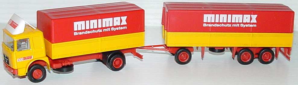 Foto 1:87 MAN PPHgz 2/3 Spedition Bode, Minimax - Brandschutz mit System Albedo