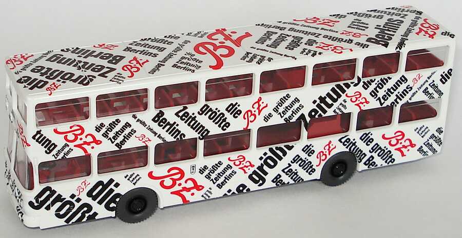 Foto 1:87 MAN SD 200 BVG, B.Z. die größte Zeitung Berlins Wiking 730