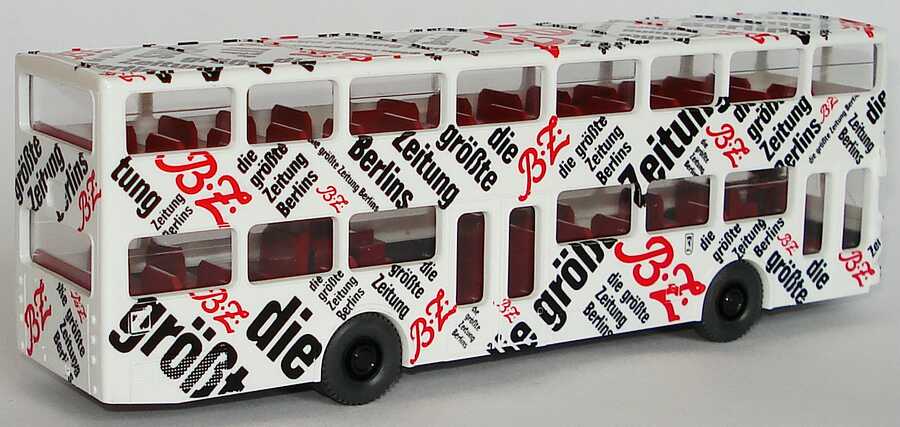Foto 1:87 MAN SD 200 BVG, B.Z. die größte Zeitung Berlins Wiking 730