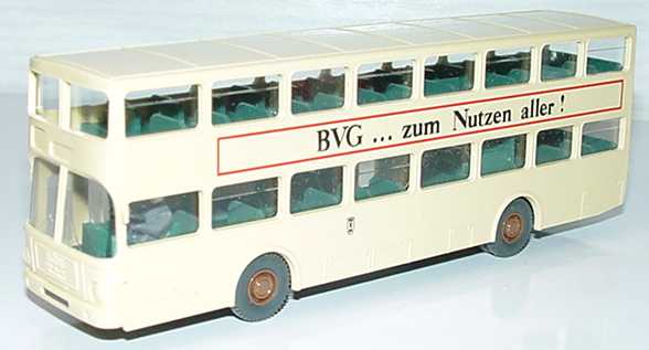 Foto 1:87 MAN SD 200 BVG ... Zum Nutzen aller! (IA graugrün) Wiking 730