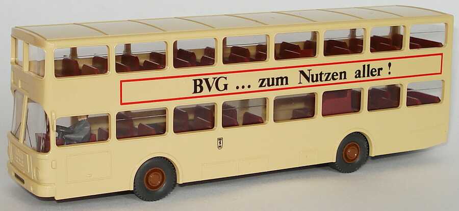 Foto 1:87 MAN SD 200 BVG ... Zum Nutzen aller! (IA rostrot) Wiking 730