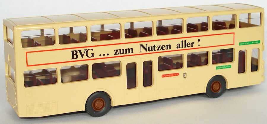 Foto 1:87 MAN SD 200 BVG ... Zum Nutzen aller! (IA rostrot) Wiking 730
