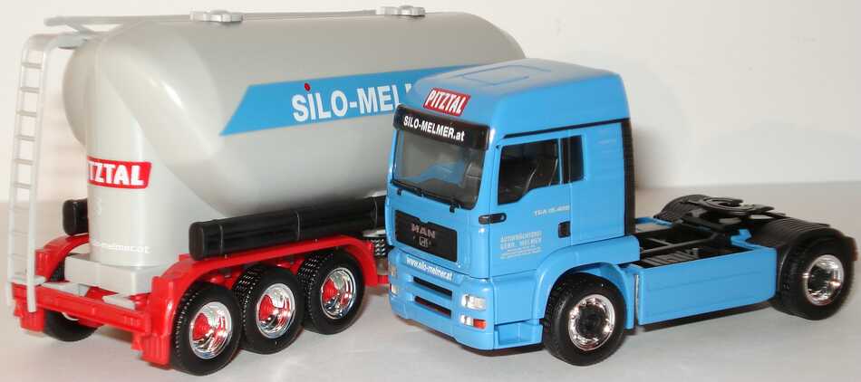 Foto 1:87 MAN TG-A LX EutersiloSzg 2/3 Silo-Melmer.at, Pitztal herpa 151481