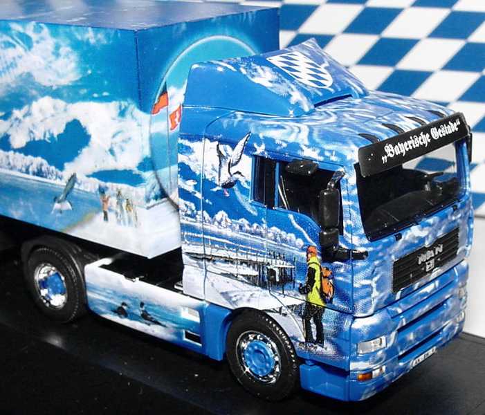 Foto 1:87 MAN TG-A XL Fv Cv KoSzg Cv 2/3 Bayerische Gestade Bayern-Edition 2001 herpa 256902