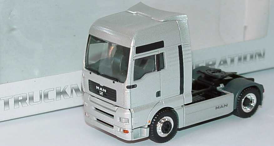 Foto 1:87 MAN TG-A XXL Fv Cv 2a Szgm silber-met. Werbemodell herpa 09.38069-0170