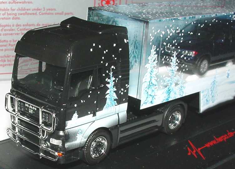 Foto 1:87 MAN TG-A XXL Fv Cv Diorama-KoSzg Cv 2/3 mit BMW X5 Herpa eXtra Edition 1 herpa 256810
