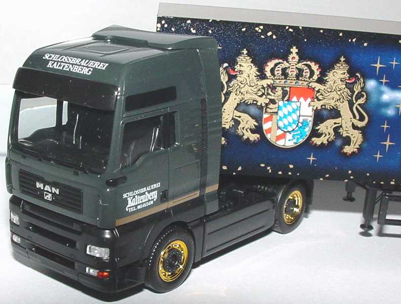 Foto 1:87 MAN TG-A XXL Fv Cv KoSzg 2/3 Schlossbrauerei Kaltenberg, Königl. Festtags-Bier Bayern-Edition 2001 herpa 256919