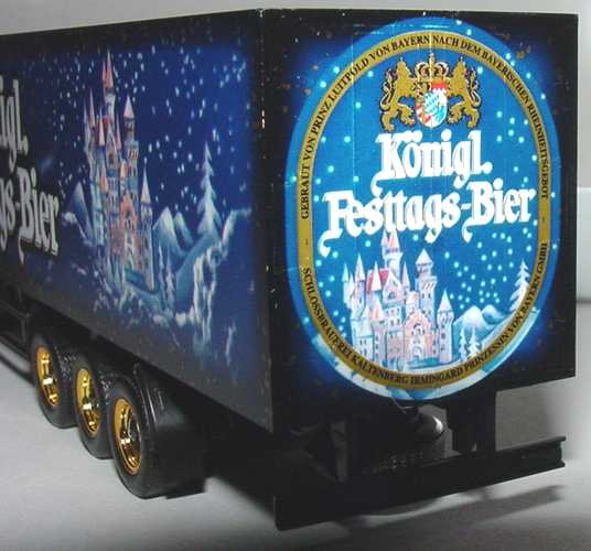 Foto 1:87 MAN TG-A XXL Fv Cv KoSzg 2/3 Schlossbrauerei Kaltenberg, Königl. Festtags-Bier Bayern-Edition 2001 herpa 256919