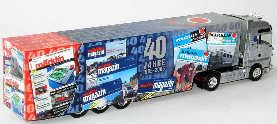 Foto 1:87 MAN TG-A XXL Fv Cv Safeliner-KoSzg Cv 2/3 40 Jahre Märklin-Magazin 1965 - 2005 herpa