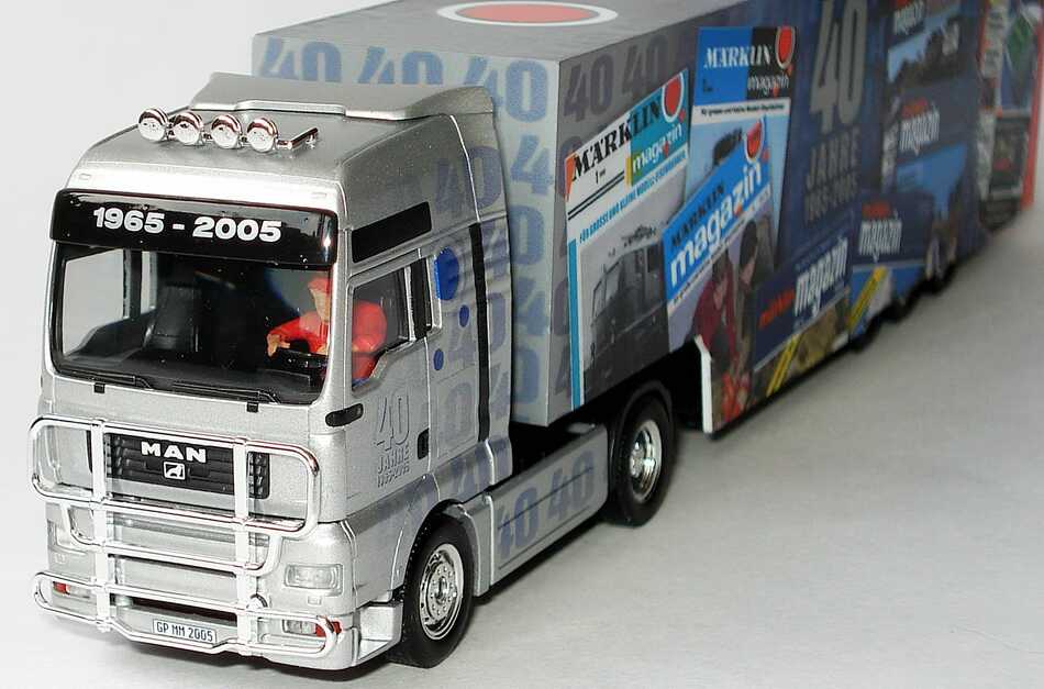 Foto 1:87 MAN TG-A XXL Fv Cv Safeliner-KoSzg Cv 2/3 40 Jahre Märklin-Magazin 1965 - 2005 herpa