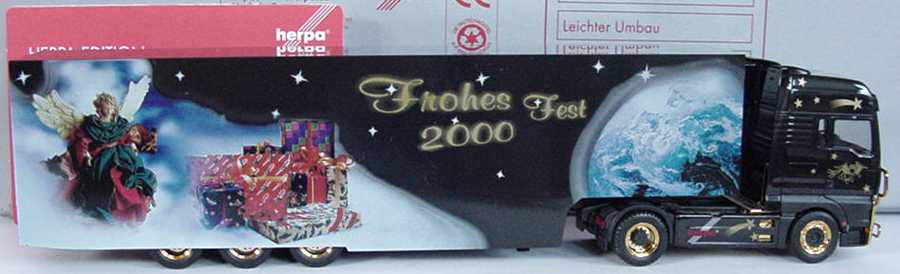 Foto 1:87 MAN TG-A XXL Fv Cv KoSzg Cv 2/3 Frohes Fest 2000 herpa 146548