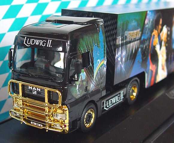 Foto 1:87 MAN TG-A XXL Fv Cv KoSzg Cv 2/3 Ludwig II - Sehnsucht nach dem Paradies Bayern-Edition 2000 herpa