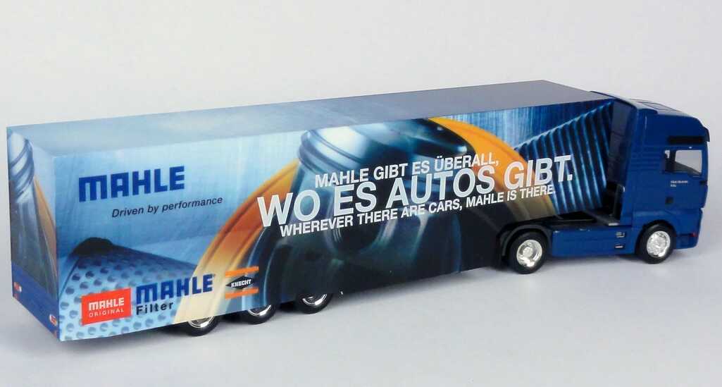 Foto 1:87 MAN TG-A XXL Fv Cv KoSzg Cv 2/3 MAHLE gibt es überall, wo es Autos gibt. herpa 281386
