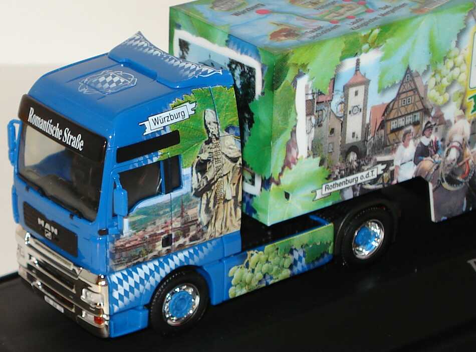 Foto 1:87 MAN TG-A XXL Fv Cv KoSzg Cv 2/3 Romantische Straße - vom Main zu den Alpen Bayern-Edition 2004 herpa 273138