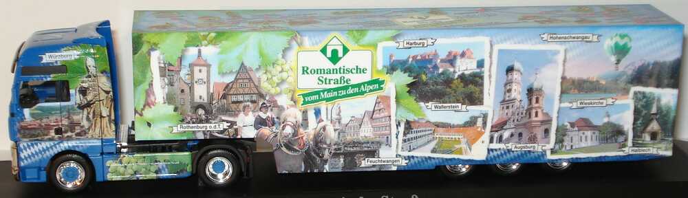 Foto 1:87 MAN TG-A XXL Fv Cv KoSzg Cv 2/3 Romantische Straße - vom Main zu den Alpen Bayern-Edition 2004 herpa 273138
