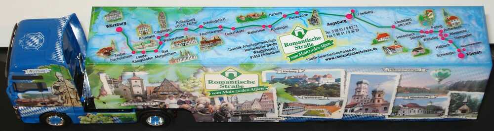 Foto 1:87 MAN TG-A XXL Fv Cv KoSzg Cv 2/3 Romantische Straße - vom Main zu den Alpen Bayern-Edition 2004 herpa 273138