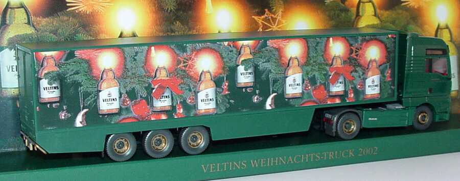 Foto 1:87 MAN TG-A XXL Fv Cv KoSzg Cv 2/3 Veltins Weihnachts-Truck 2002 Wiking