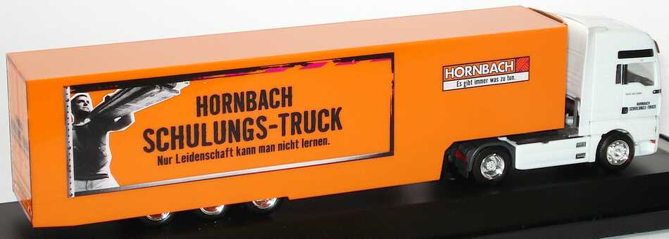 Foto 1:87 MAN TG-A XXL Fv Cv KükoSzg Cv 2/3 Hornbach Schulungs-Truck herpa 275033