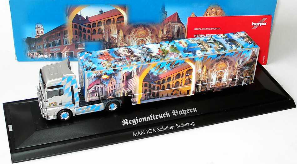 Foto 1:87 MAN TG-A XXL Fv Cv Safeliner-KoSzg Cv 2/3 Regionaltruck Bayern herpa 120623