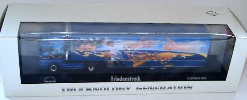 Foto 1:87 MAN TG-A XXL Fv Cv Safeliner KoSzg2/3 Friedenstruck Shakals Corner Werbemodell herpa 09.38069-0255