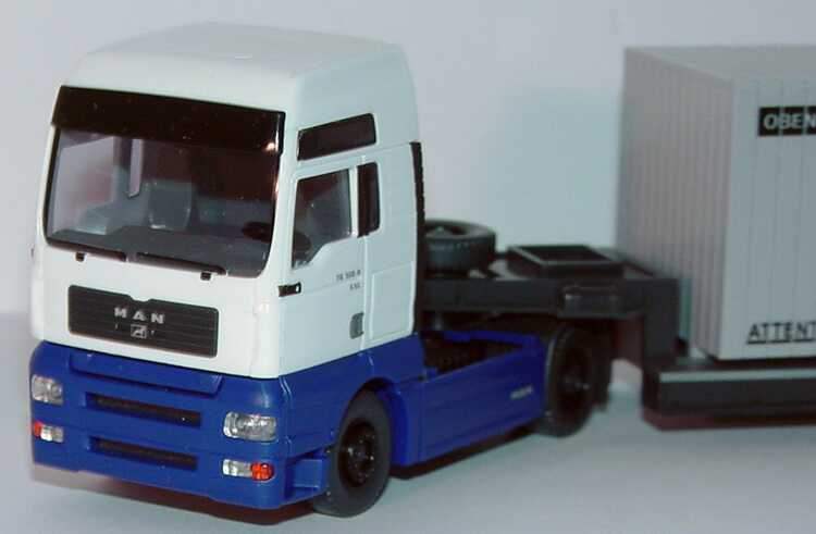 Foto 1:87 MAN TG-A XXL TiefladeSzg 2/2 Präzisions-Werkzeug-Maschinen für Wiking, Berlin Wiking 50302
