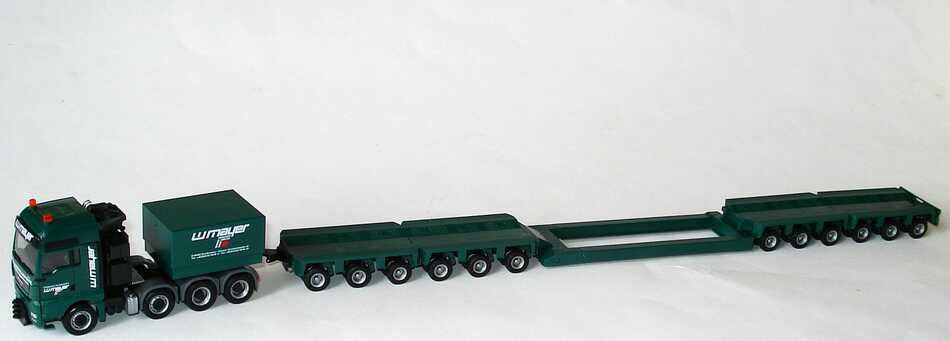 Foto 1:87 MAN TGX XXL Schwerlastzug Tieflader 4/6/6 W. Mayer Swertransporte, Zweibrücken herpa 155465