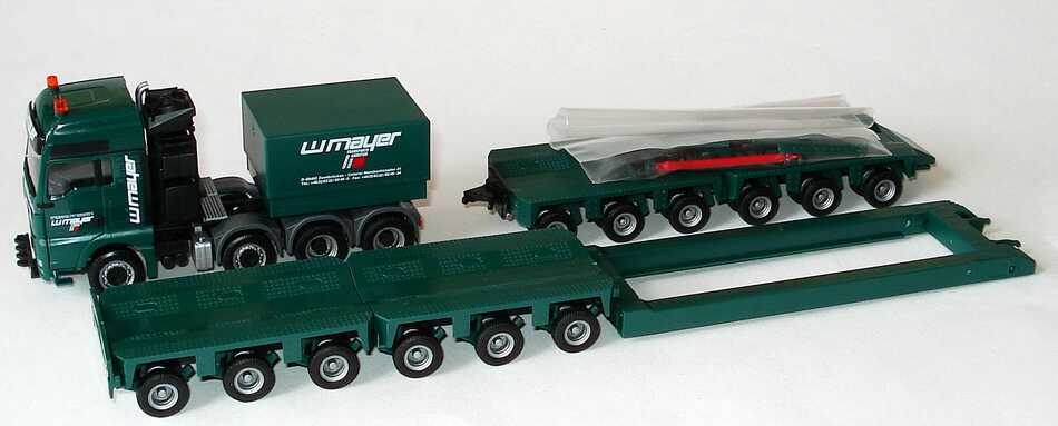 Foto 1:87 MAN TGX XXL Schwerlastzug Tieflader 4/6/6 W. Mayer Swertransporte, Zweibrücken herpa 155465