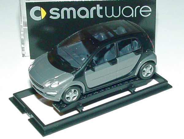 Foto 1:87 MCC Smart Forfour glance-grey-met. Werbemodell Busch 0013097V002000000