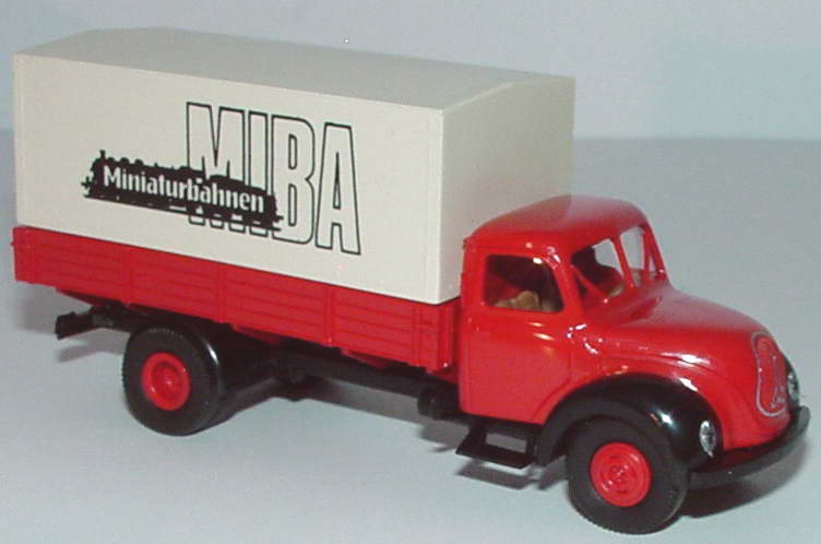 Foto 1:87 MIBA auf Achse - Edition 2001 (VW T1B Kasten, Magirus Mercur 2A PP-LKW, Büssing 6500 T Überlandbus) Brekina 16284109