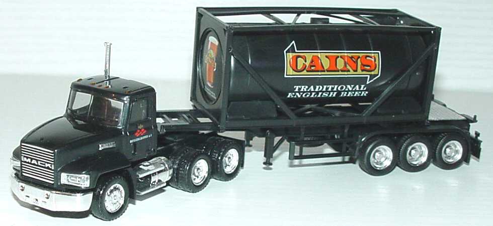 Foto 1:87 Mack CH600 (K) 20TSzg 3/3 Cains Traditional English Beer herpa 189347