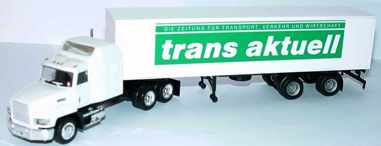 Foto 1:87 Mack CH600 Sleeper KoSzg 3/2 Lastauto Omnibus, Trans aktuell herpa