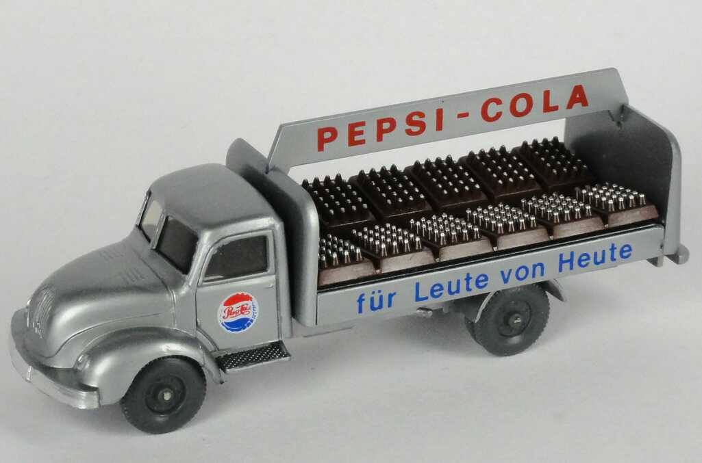 Foto 1:87 Magirus S3500 Sirius Getränke-Lkw Pepsi-Cola - für Leute von Heute I.M.U. 20039