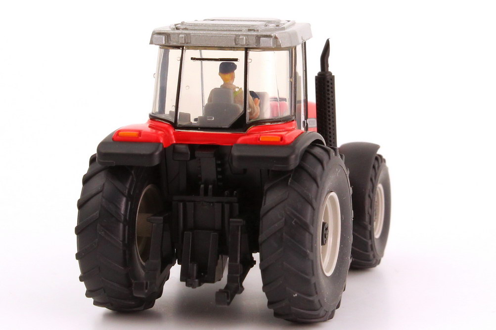 Foto 1:87 Massey Ferguson Traktor MF 8280 mit Fahrerfigur rot Wiking 38503