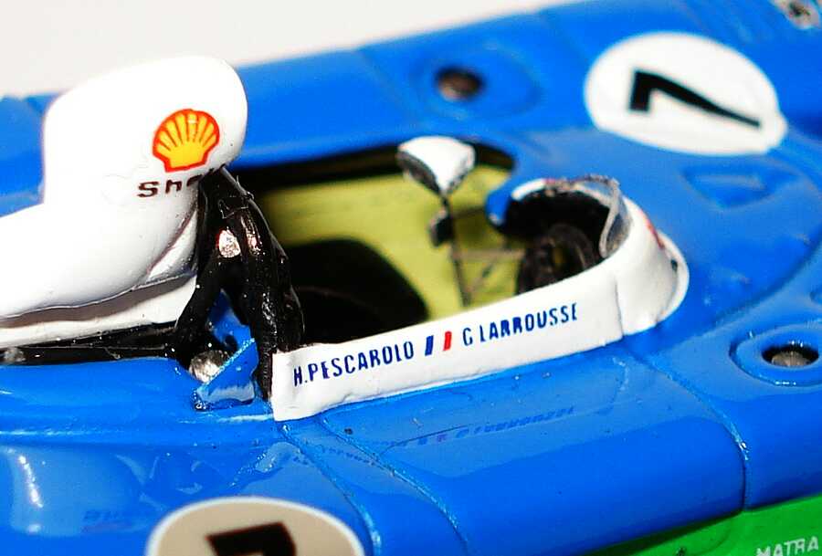 Foto 1:87 Matra Simca MS 670B 24h von Le Mans 1974 Shell Nr.7, H. Pescarolo / G- Larrousse (Sieger) Spark 87LM74