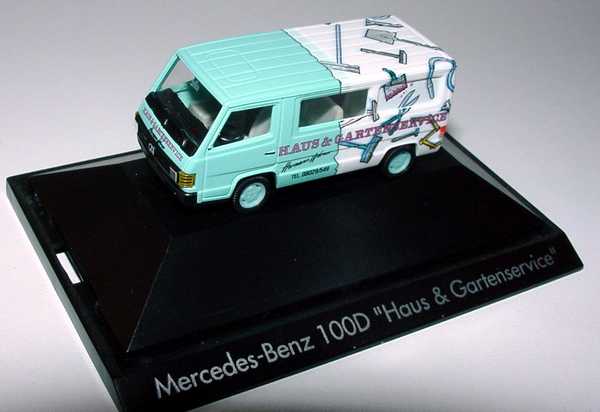 Foto 1:87 Mercedes-Benz 100D Bus Hermann Werner - Haus & Gartenservice herpa 182706