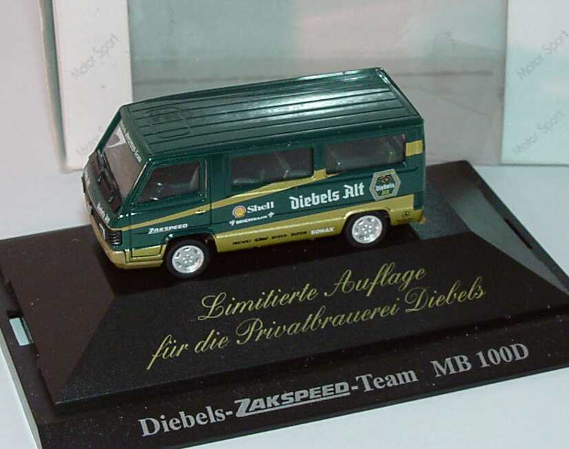 Foto 1:87 Mercedes-Benz 100D Bus Zakspeed, Diebels Alt (Diebels Alt) (2. Auflage) herpa