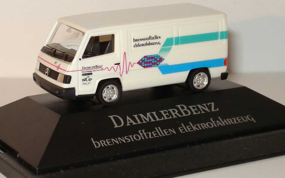 Foto 1:87 Mercedes-Benz 100 E2 Daimler Benz Brennstoffzellen Elektrofahrzeug, NECAR 1 Werbemodell herpa B66000017