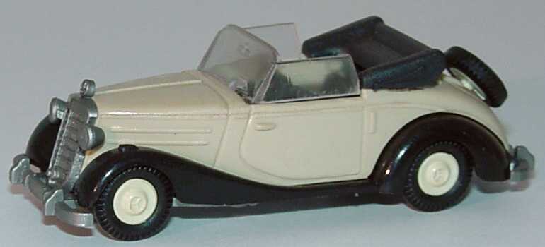 Foto 1:87 Mercedes-Benz 170S Cabrio graubeige/schwarz Praliné