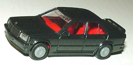 Foto 1:87 Mercedes-Benz 190E 2.3-16 schwarzmet., Grill schwarz, IA rot Modellbau ´84 herpa 3042