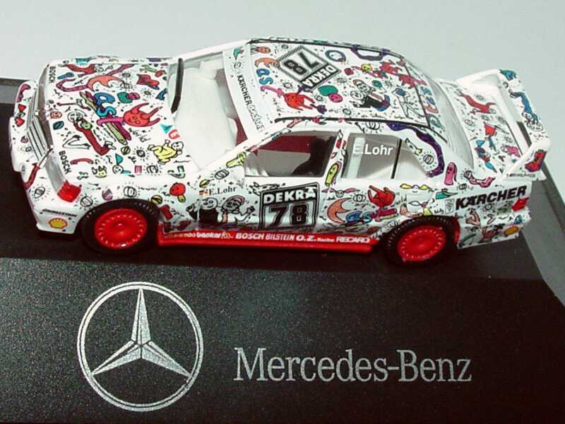 Foto 1:87 Mercedes-Benz 190E 2.5-16 Evolution II DTM 1991 AMG, East (Andora-Design) Nr.78, Lohr Werbemodell herpa