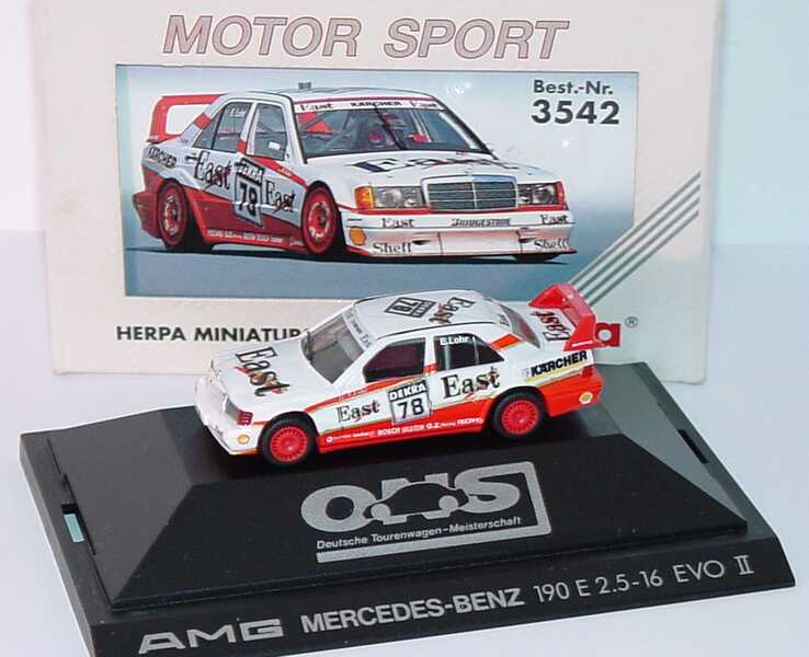 Foto 1:87 Mercedes-Benz 190E 2.5-16 Evolution II DTM 1991 AMG, East Nr.78, Lohr herpa 3542