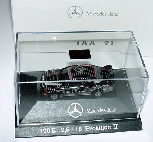 Foto 1:87 Mercedes-Benz 190E 2.5-16 Evolution II DTM 1991 AMG, König-Pilsener Nr.8, Ludwig IAA 91 Werbemodell herpa