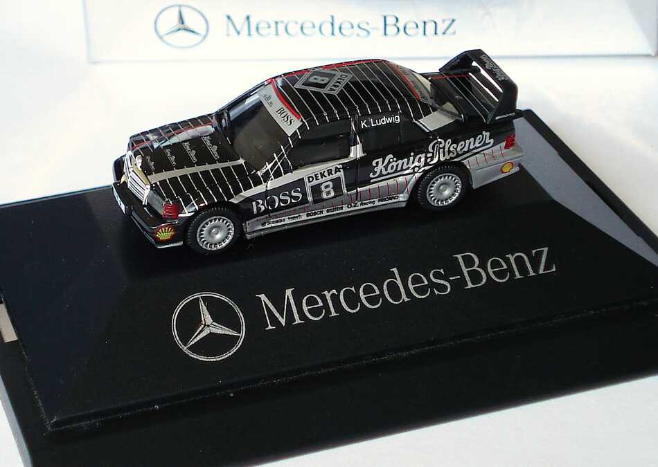 Foto 1:87 Mercedes-Benz 190E 2.5-16 Evolution II DTM 1991 AMG, König-Pilsener Nr.8, Ludwig Werbemodell herpa